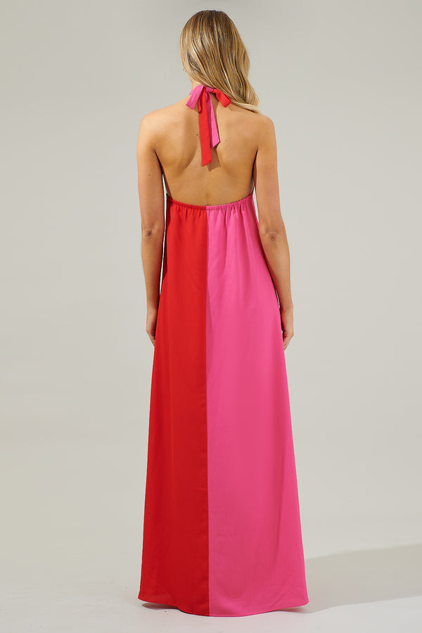 Sugarlips Sabria Color Block Maxi Dress