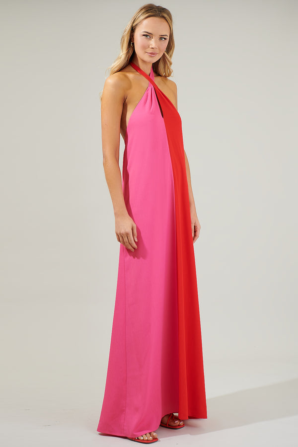 Sugarlips Sabria Color Block Maxi Dress