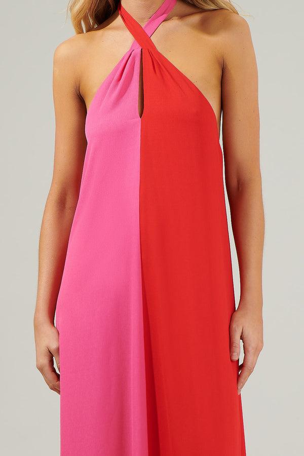 Sugarlips Sabria Color Block Maxi Dress