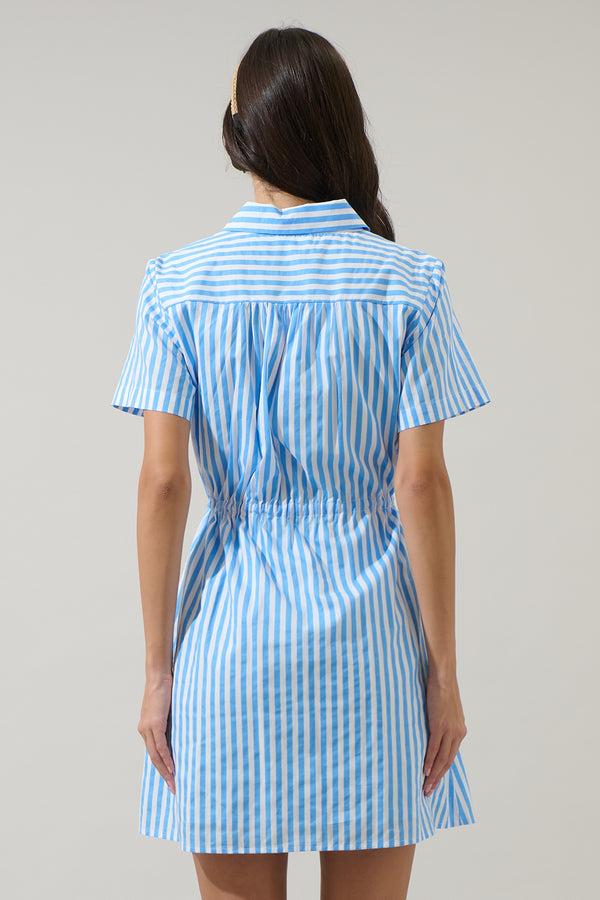 Sugarlips Saida Striped Kenda Shift Mini Dress