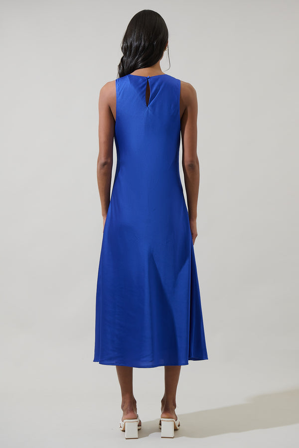 Sugarlips Saisha Satin Midi Dress