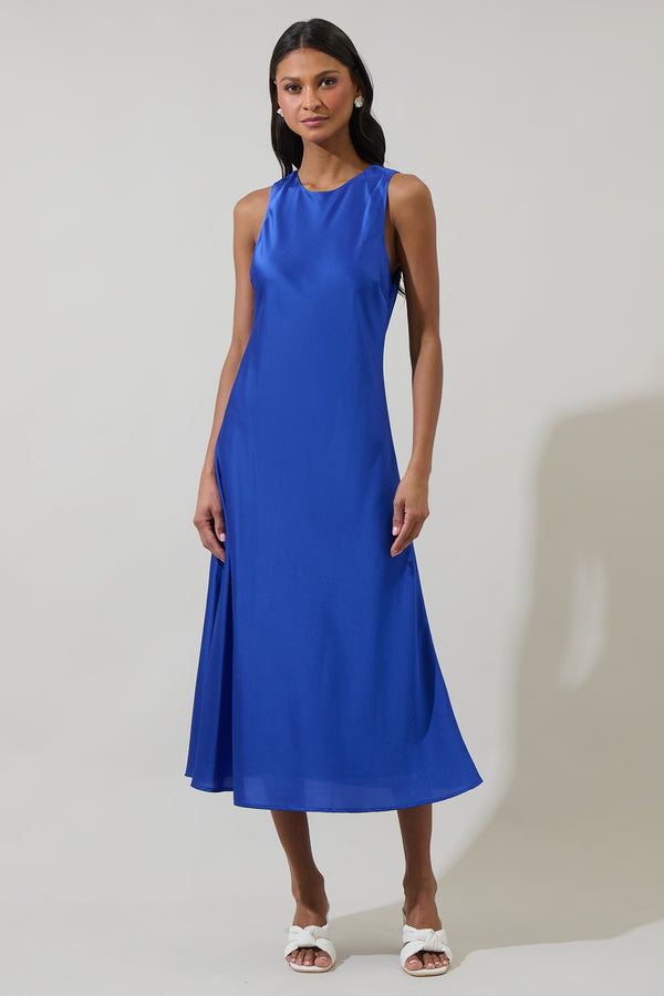 sugarlips Saisha Satin Midi Dress