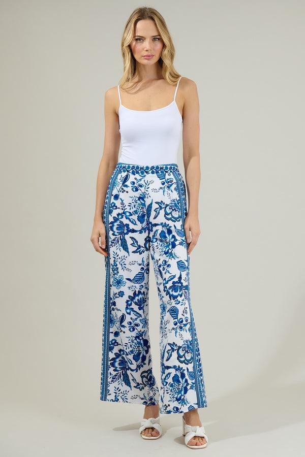 Sugarlips Salema Floral Wide Leg Pants
