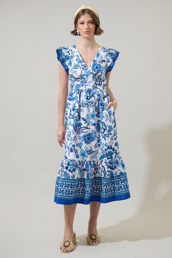 Sugarlips Salema Floral Zayla Midi Dress