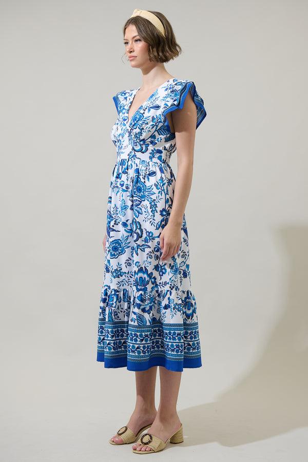 Sugarlips Salema Floral Zayla Midi Dress