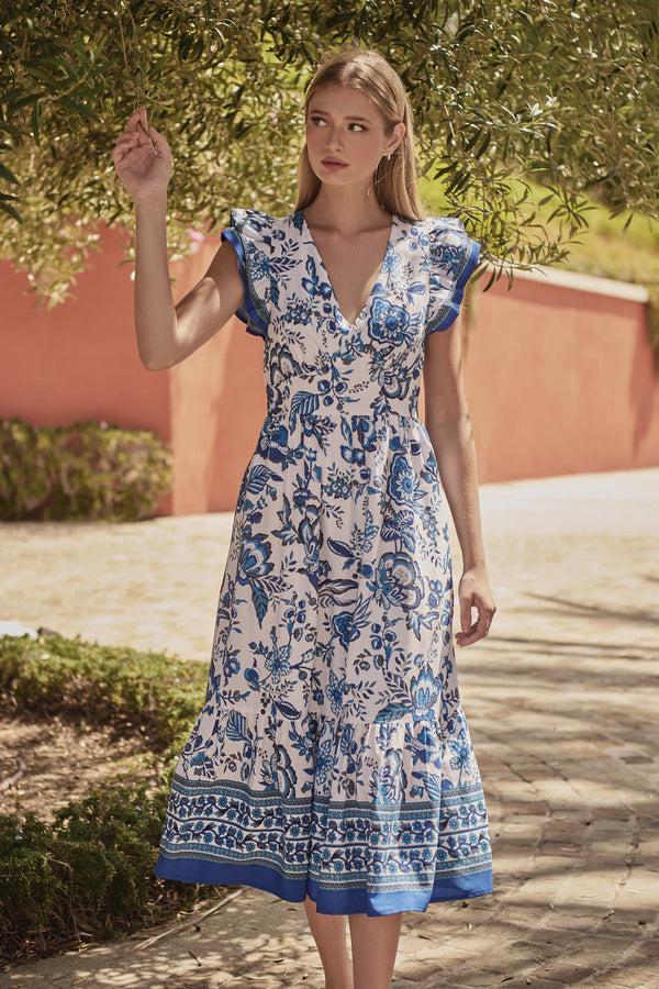 sugarlips Salema Floral Zayla Midi Dress