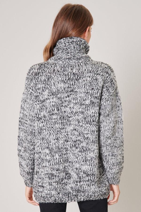 Sugarlips Salt And Pepper Turtleneck Sweater