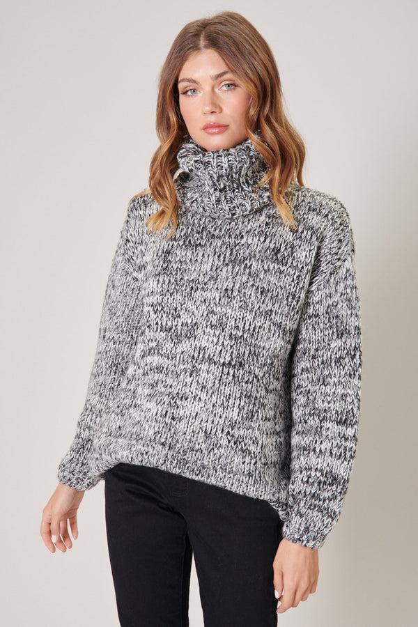 Sugarlips Salt And Pepper Turtleneck Sweater