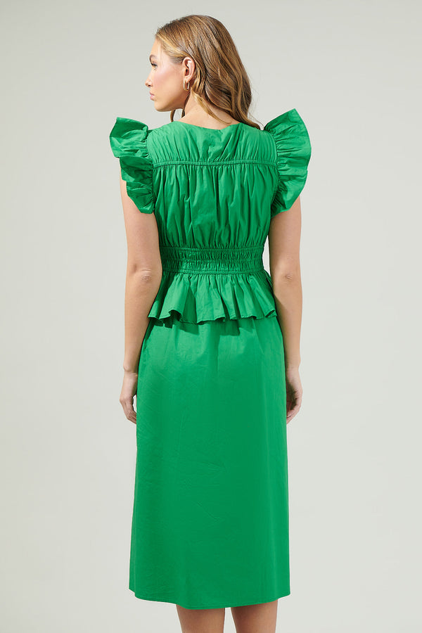 Sugarlips Sam Smocked Midi Dress