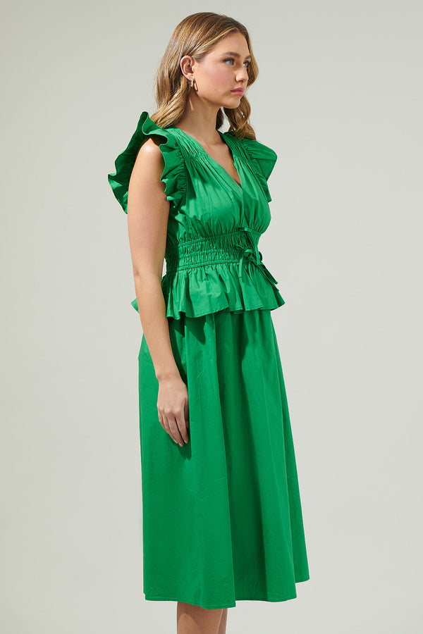 Sugarlips Sam Smocked Midi Dress