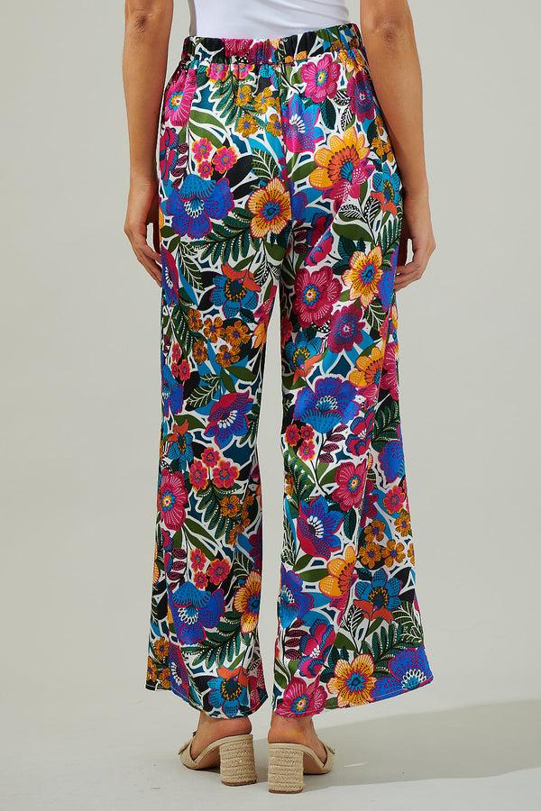 Sugarlips Santa Elena Floral Wide Leg Pants