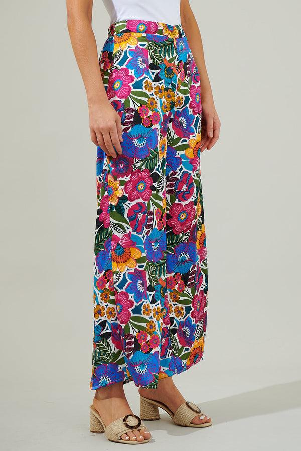 Sugarlips Santa Elena Floral Wide Leg Pants
