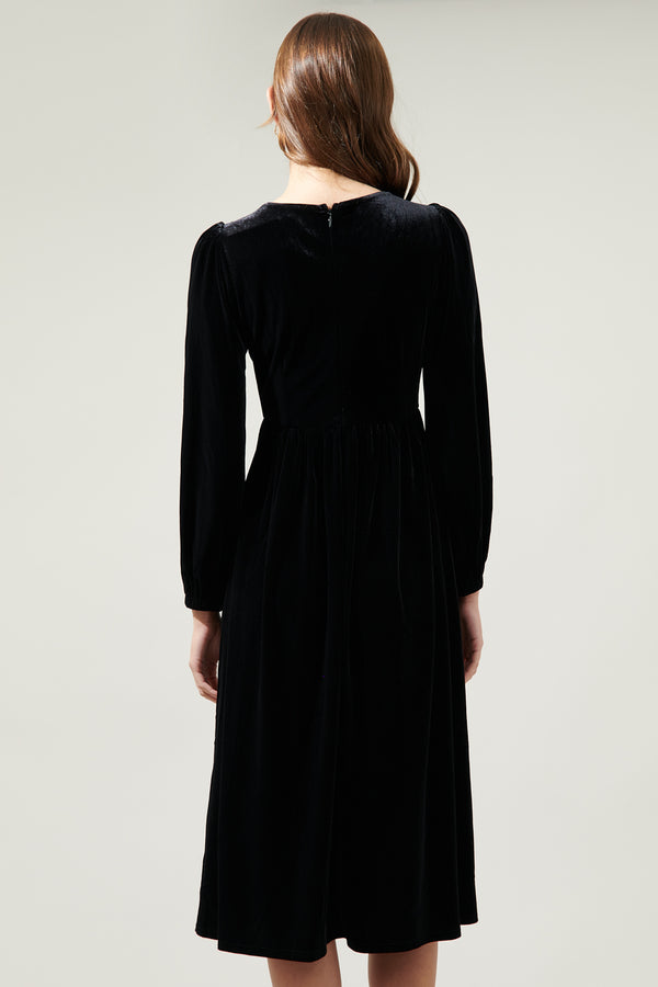 Sugarlips Saratoga Velvet Midi Dress
