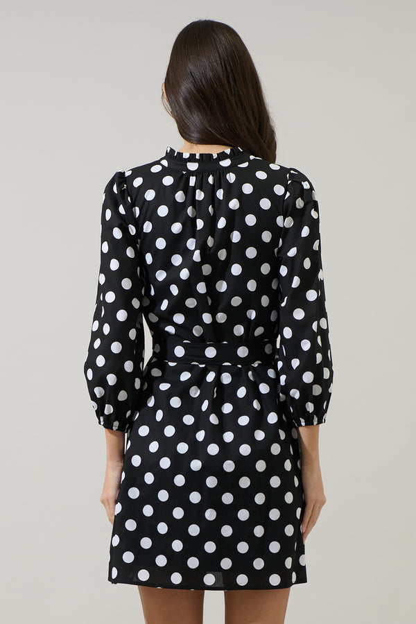 Sugarlips Saraya Dot Eira Poplin Mini Dress