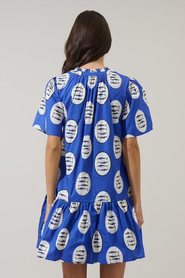 Sugarlips Sardine Sea Azari Shift Mini Dress