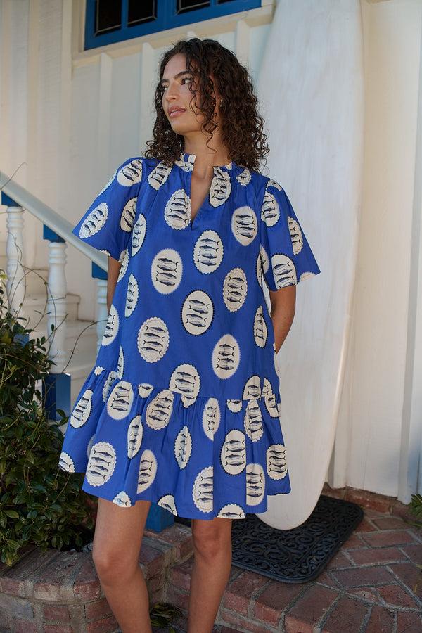 sugarlips Sardine Sea Azari Shift Mini Dress