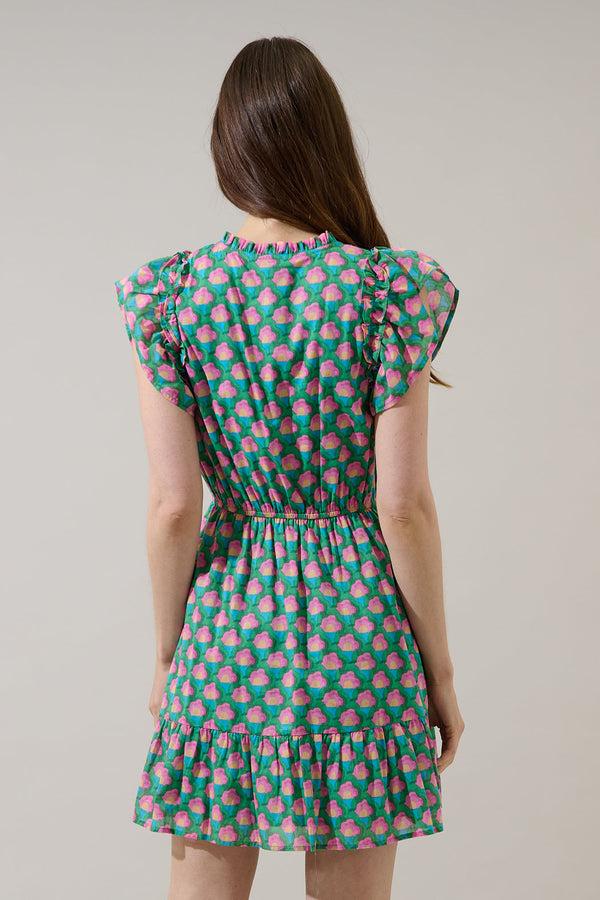 Sugarlips Sardy Mini Dress Gercy Abstract