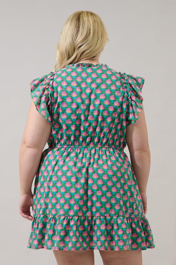 Sugarlips Sardy Mini Dress Gercy Abstract Curve