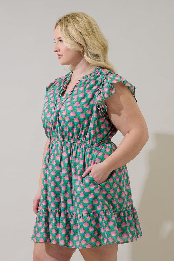 Sugarlips Sardy Mini Dress Gercy Abstract Curve