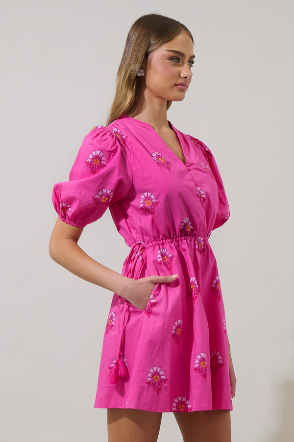 Sugarlips Scarlett Floral Hesper Mini Dress