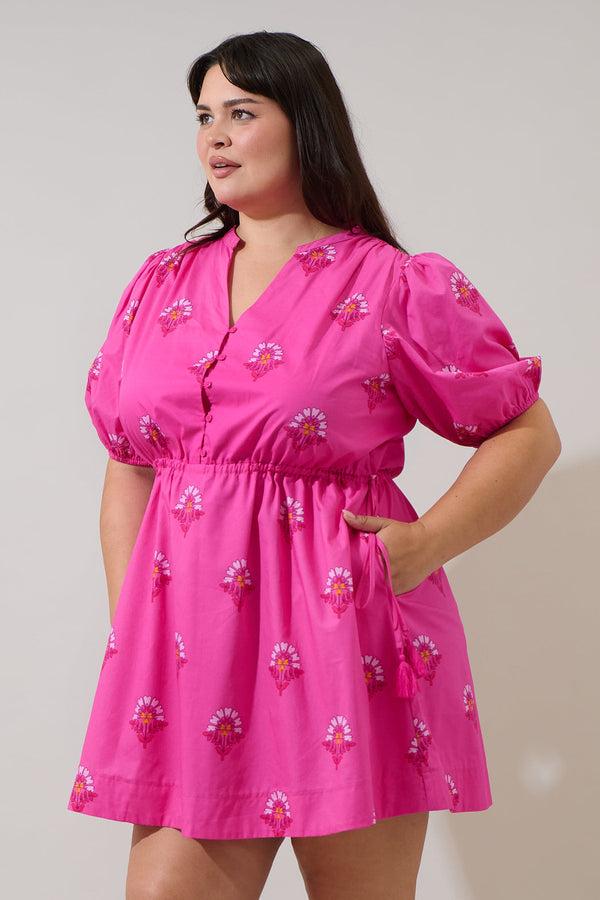Sugarlips Scarlett Floral Hesper Mini Dress Curve
