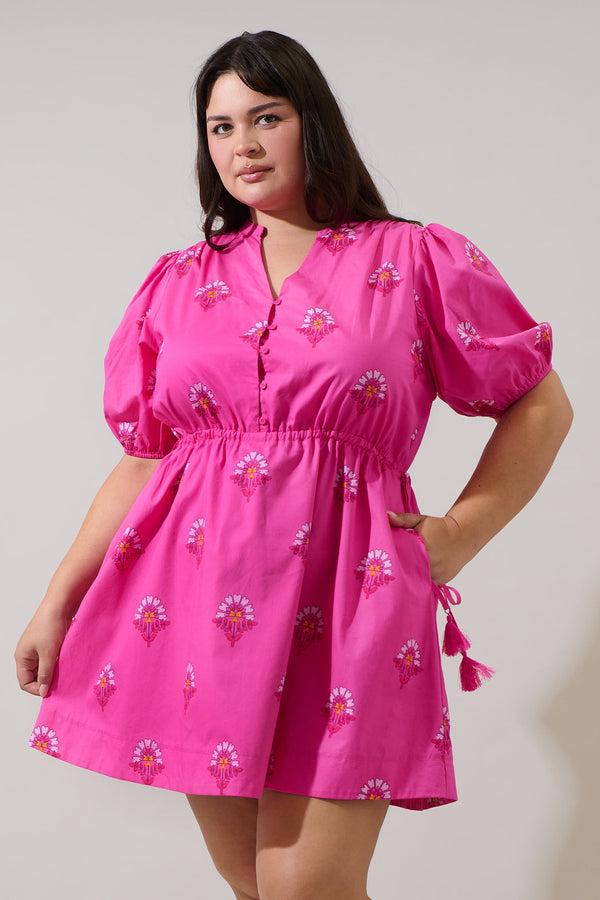 sugarlips Scarlett Floral Hesper Mini Dress Curve