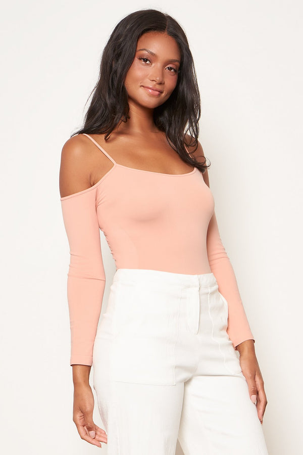 Sugarlips Seamless Cold Shoulder Bodysuit