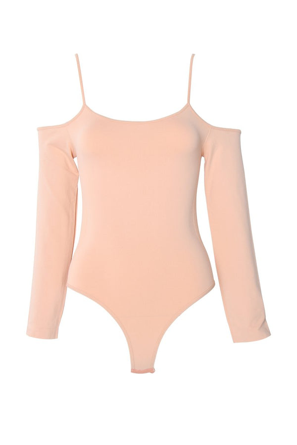 Sugarlips Seamless Cold Shoulder Bodysuit