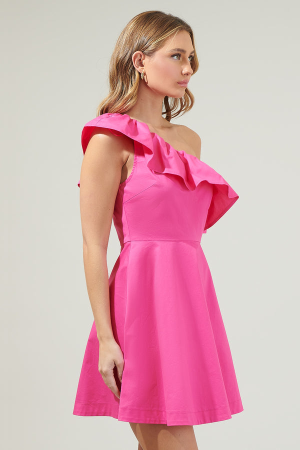 Sugarlips Searcy One Shoulder Mini Dress