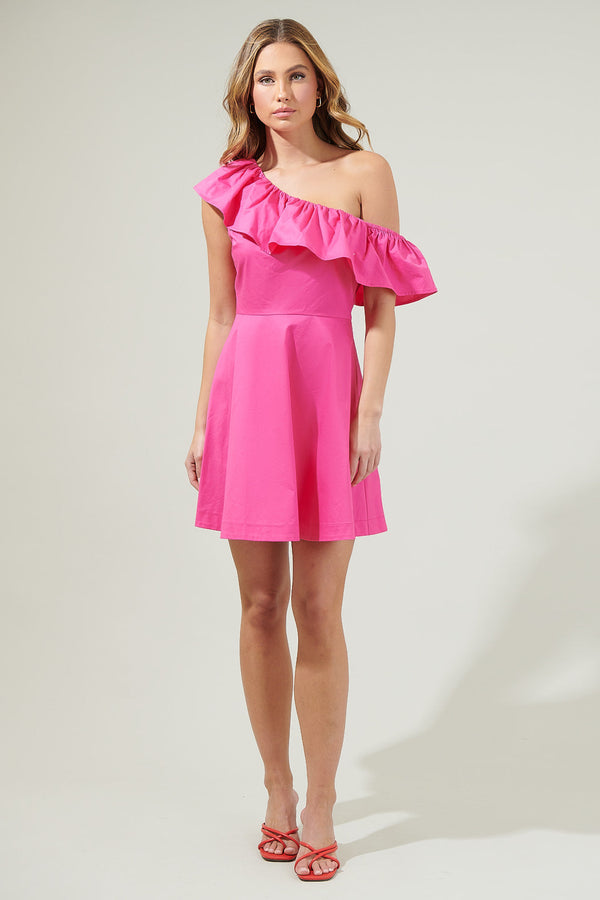 Sugarlips Searcy One Shoulder Mini Dress
