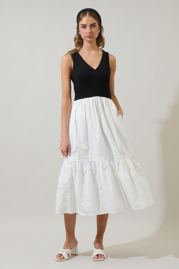 sugarlips Selina Mix Midi Dress