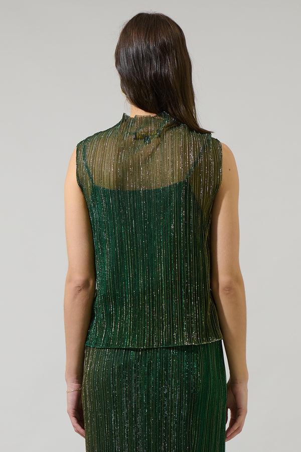 Sugarlips Senoviah Shiny Sleeveless Top