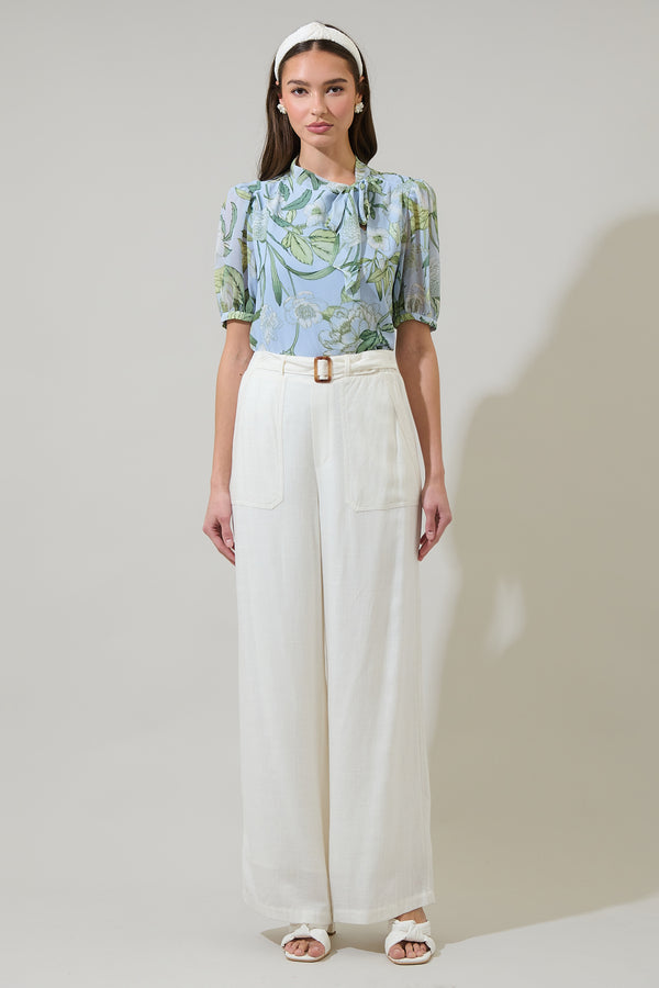 Sugarlips Serenade Bloom Rayna Bow Blouse