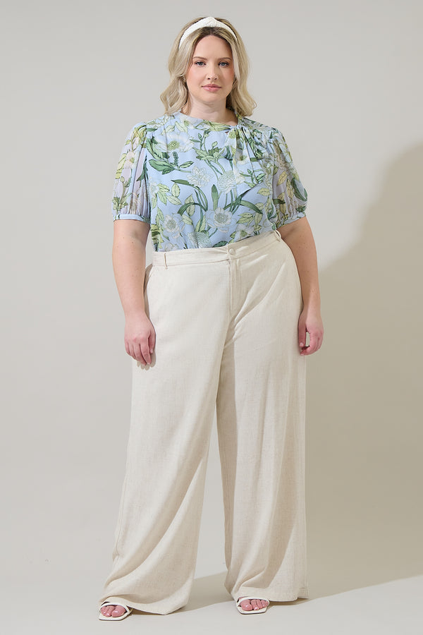 Sugarlips Serenade Bloom Rayna Bow Blouse Curve