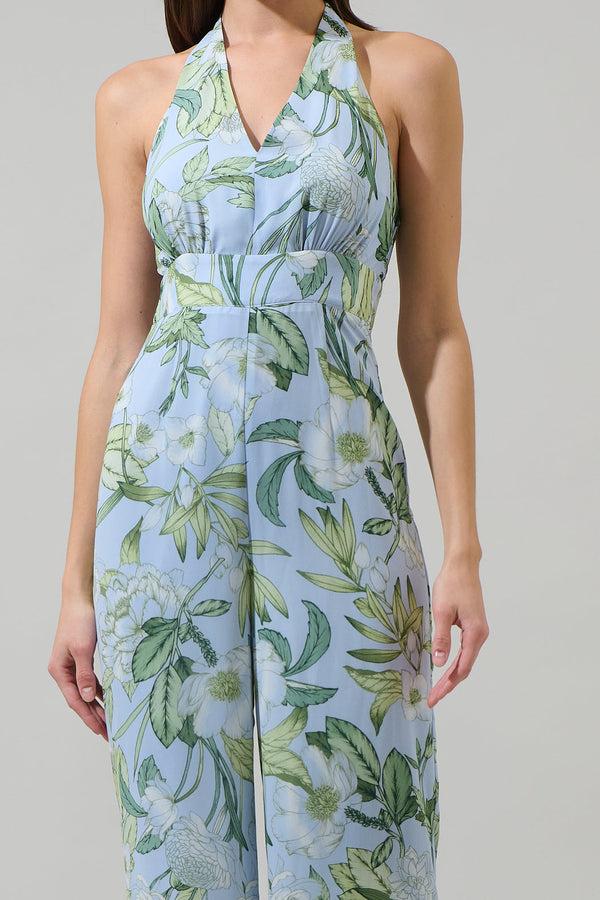 Sugarlips Serenade Bloom Trinidad Halter Jumpsuit