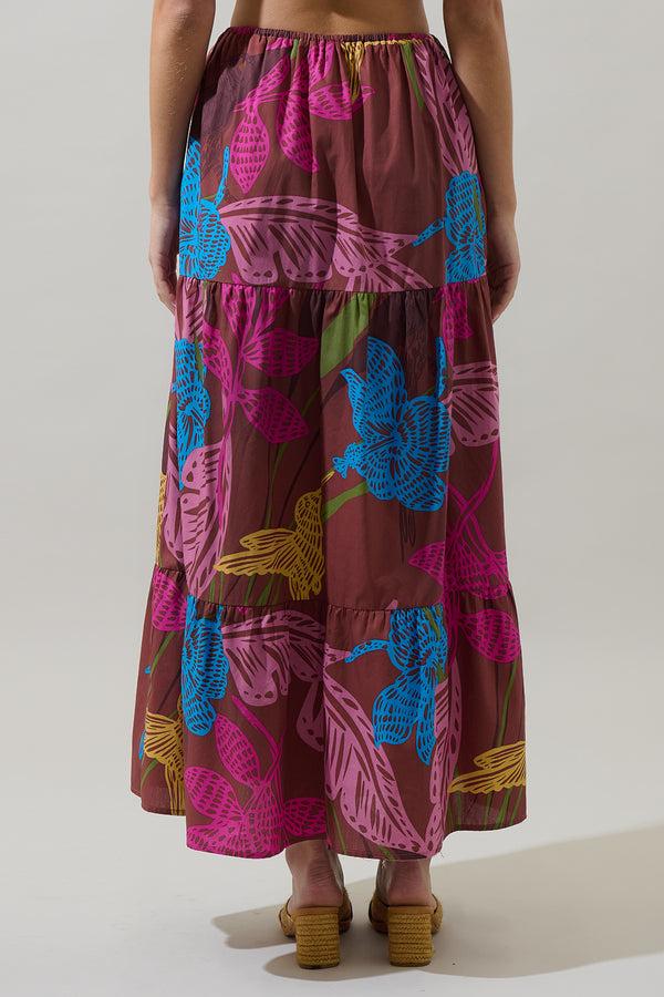 Sugarlips Shade Of Prise Floral Wilma Maxi Skirt