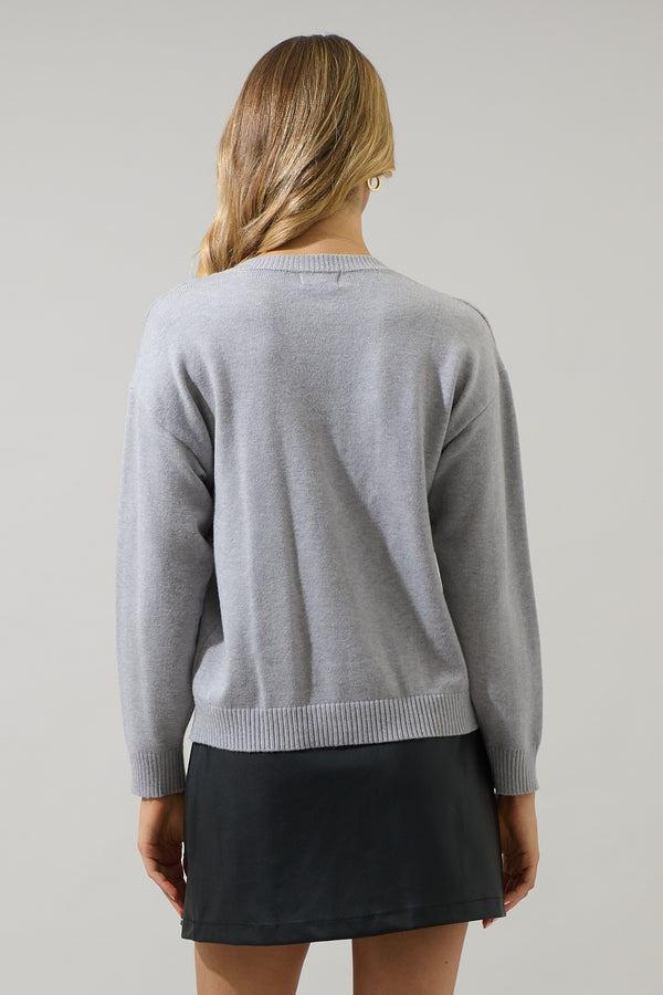 Sugarlips Shanice Rhinestone Knit Sweater