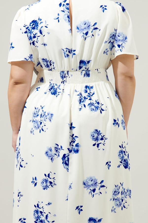 Sugarlips Sharlene Bloom Floral Midi Dress Curve