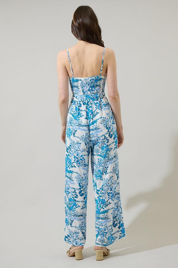 Sugarlips Sharron Bloom Jina Smocked Jumpsuit