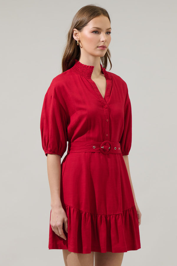 Sugarlips Sheila Button Up Mini Dress