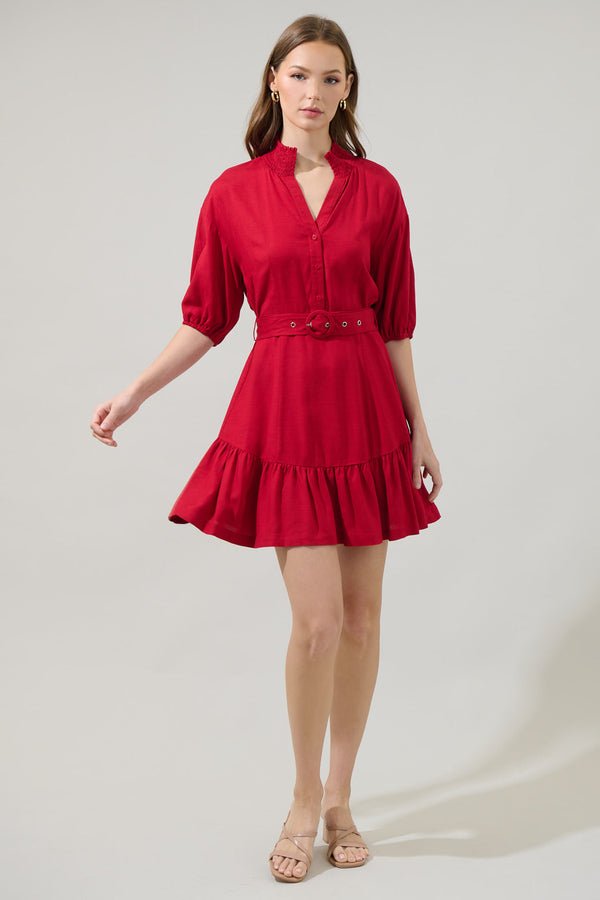 Sugarlips Sheila Button Up Mini Dress