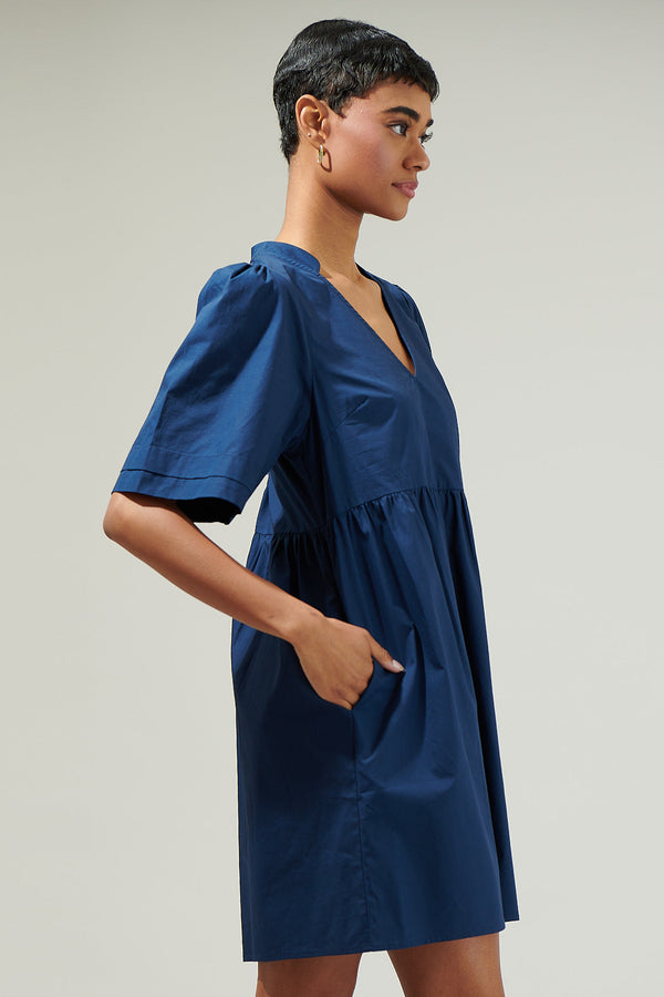 Sugarlips Sheldon Babydoll Pleated Mini Dress