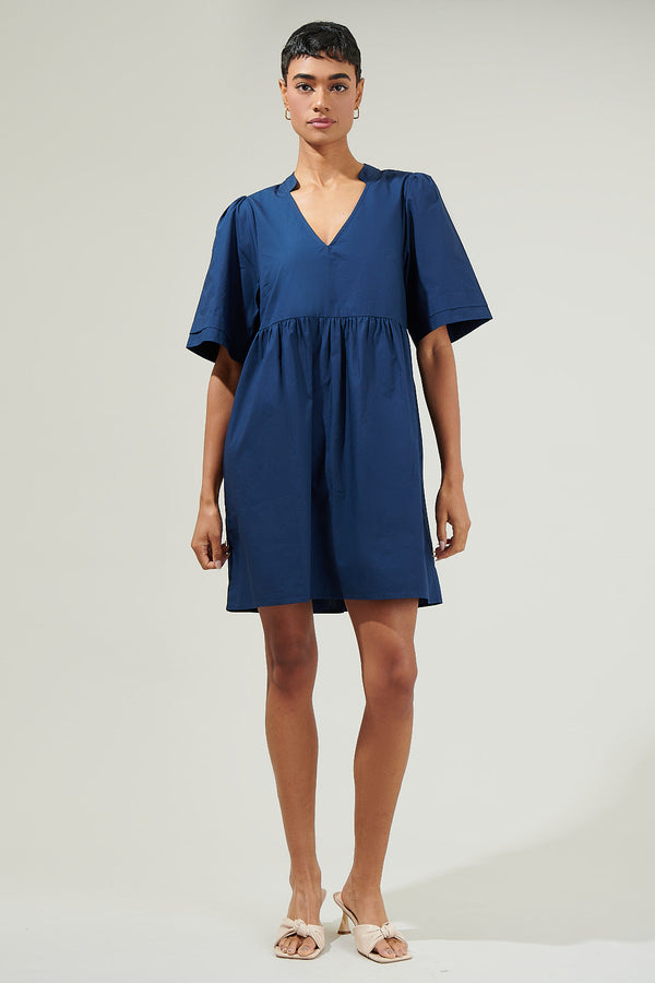 Sugarlips Sheldon Babydoll Pleated Mini Dress