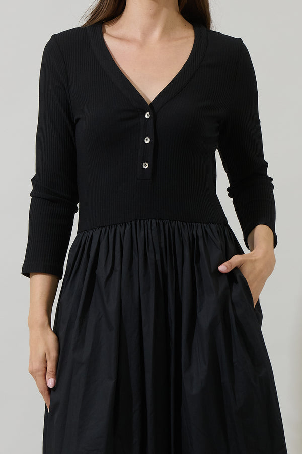 Sugarlips Shelley Mix Knit Midi Dress