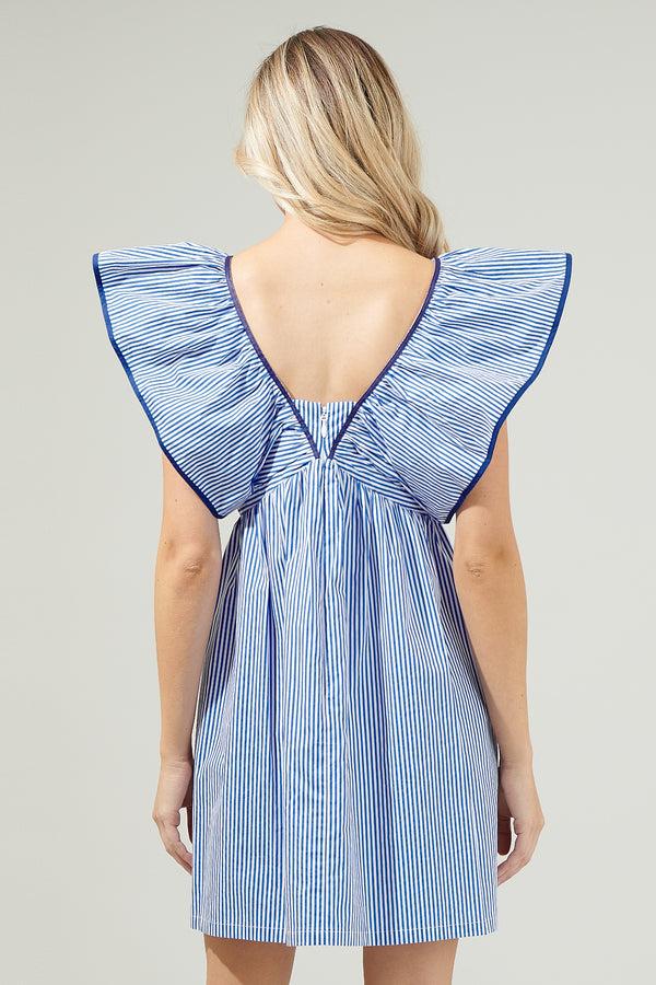 Sugarlips Sherah Striped Mini Babydoll Dress