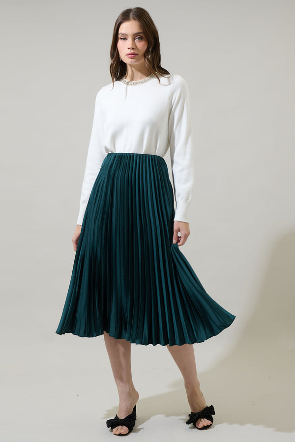 Sugarlips Sidney Pleated Maxi Skirt