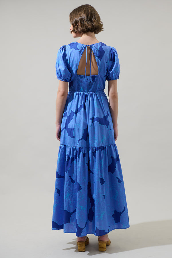 Sugarlips Skyline Floral Becca Tiered Maxi Dress