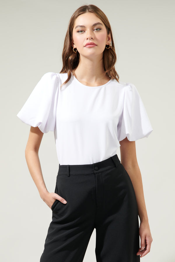 sugarlips Solara Bubble Sleeve Blouse