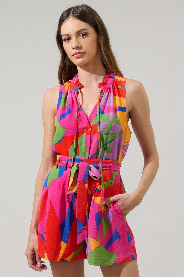 sugarlips Soleil Abstract Miley Sleeveless Blouse