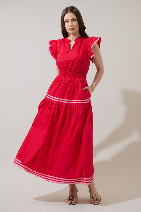 Sugarlips Solene Contrast Maxi Dress